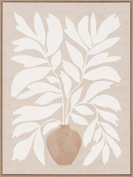 TELA LEAF DREAM IN ACRILICO CORNICE IN LEGNO 62X80CM 