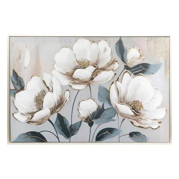 QUADRO A TELA DIPINTA MARGHERITA CON CORNICE 90X60CM