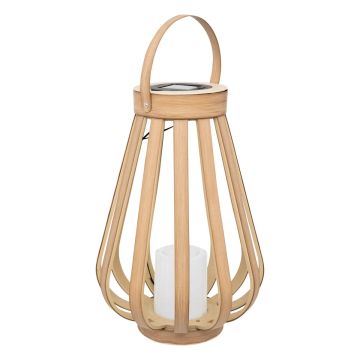 LANTERNA SOLARE MOD. ARIA D 24CM H 34CM IN PP COLORE BEIGE