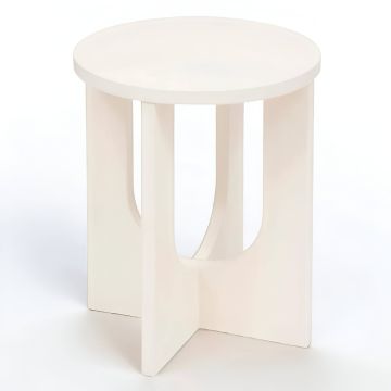 TAVOLINO MOD. BLOOM CM 40X50.5 AVORIO