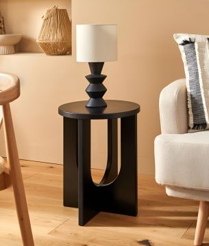 TAVOLINO MOD. BLOOM CM 40X50.5 NERO