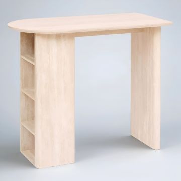 TAVOLO BAR MOD. ANAYA CM 120X60 H.103.5 IN MDF EFFETTO NATURALE