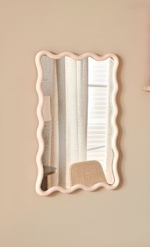 SPECCHIO ONDA JUDY CM 40X60 BEIGE