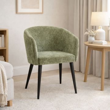 POLTRONA MOD. MARLO IN TESSUTO CM 55X55 H. 76 VERDE KAKI