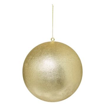 SFERA IN POLISTIROLO D 40CM COLORE ORO GLITTERATO