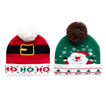 CAPPELLO PER BAMBINO 18.5X1CM H 21CM BABBO NATALE/PAN DI ZENZERO ASS