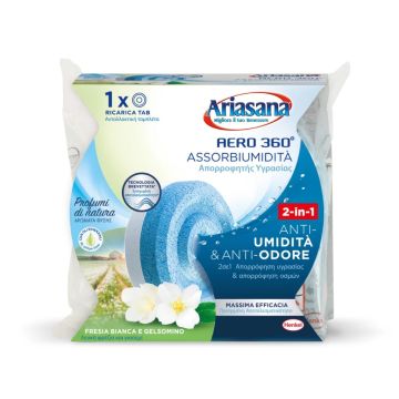 ARIASANA - AERO 360TAB RICARICA TAB 450GR FRESIA BIANCA E GELSOMINO