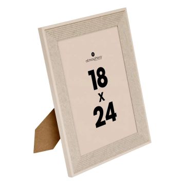 PORTAFOTO MISSY BEIGE IN MDF/VETRO E PS 23.5X15CM H 29.5CM