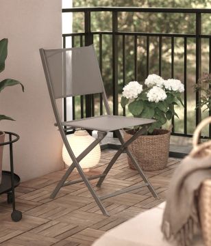 SEDIA PIEGHEVOLE DA ESTERNO MODULA CAFFE' E TEXTILENE CAFFE'