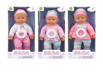 NOTTE BEBE 32CM CON SUONI ASSORTITO
