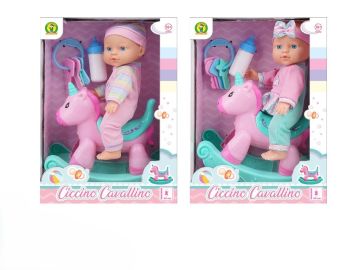 BEBE CICCINO CAVALLINO 30CM ASSORTITO