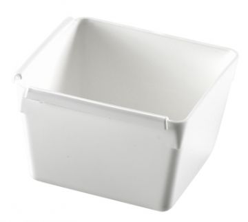 VASCHETTA ORGANIZER IN POLIPROPILENE BIANCO 7,5X7,5X5CM