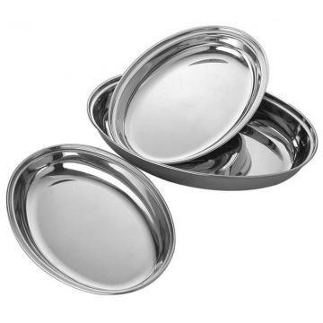 VASSOIO OVALE BEST IN ACCIAIO INOX 35CM