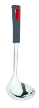 MESTOLO INOX GRIGIO/ROSSO VIVA