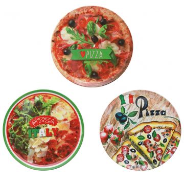 PIATTO PER PIZZA POLO IN MELAMINA DIAM. 33CM ASSORTITO