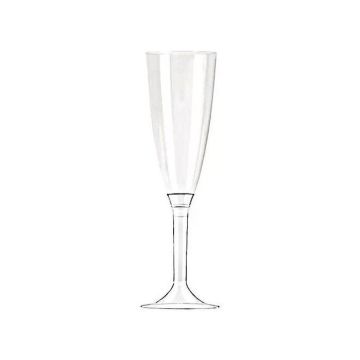 SET 10PZ BICCHIERI FLUTES TRASPARENTI