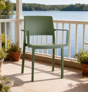 SCAB - POLTRONA MOD. KATE VERDE OLIVA