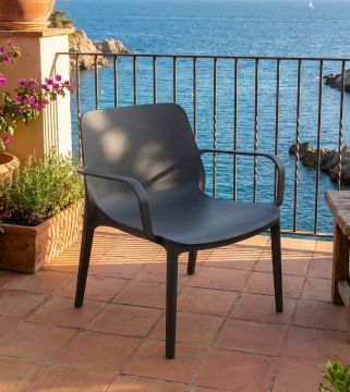 SCAB - POLTRONA LOUNGE GINEVRA ANTRACITE