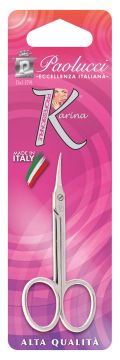 FORBICI PER MANICURE CON PUNTE A LANCIA CURVE EXTRA 3 POLLICI - LINEA KARINA