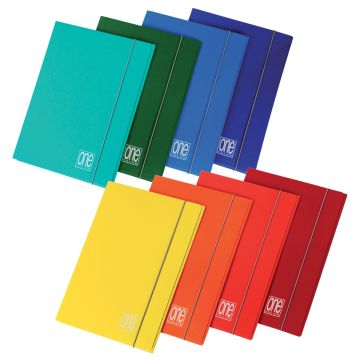 ONE COLOR - CARTELLINA CON ELASTICO 26X35CM ASSORTITO