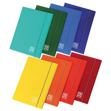 ONE COLOR - CARTELLA 3 LEMBI 26X35 CM ASSORTITO 