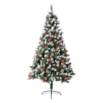 ALBERO DI NATALE INNEVATO BERRY H.150 CM 