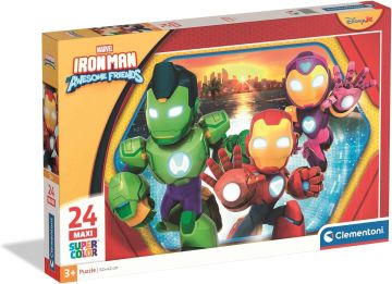 CLEMENTONI SUPER COLOR - PUZZEL 24 PEZZI MAXI IRONMAN AHAF 2025