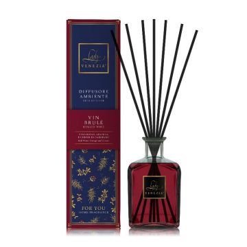 DIFFUSORE PER AMBIENTI CON BASTONCINI FOR YOU 1LT VIN BRULE'