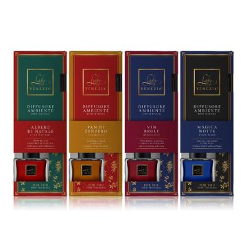 DIFFUSORE PER AMBIENTI CON BASTONCINI CUBO 100ML FOR YOU ASSORTITO