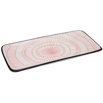 VASSOIO LINEA AMY IN PORCELLANA 32X13CM