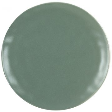 PIATTO PIANO LINEA ORGANIC IN CERAMICA VERDE DIAM. 26CM