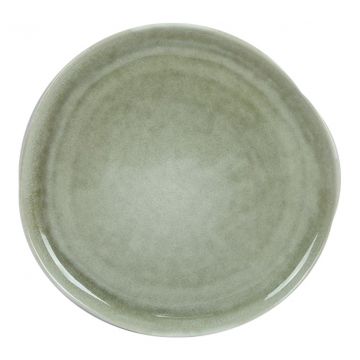 PIATTO PIANO LINEA ELEMENTS IN CERAMICA VERDE DIAM. 27CM