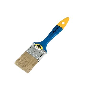PENNELLESSA PURA SETOLA BIONDA MAN. PLAST.BLU/GIALLO MM 50