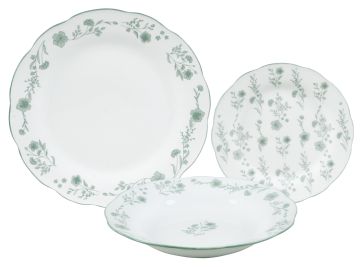 SERVIZIO PIATTI 18PZ RETRO' VERDE
