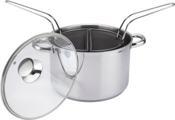 BOLLIPASTA 2 CESTELLI CON COPERCHIO DUNA 20X13.5CM