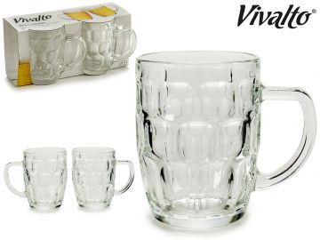 SET 2 BOCCALI BIRRA IN VETRO 520ML