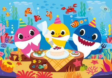 PUZZLE 60 PEZZI DOUBLE FACE BABY SHARK COLORING II