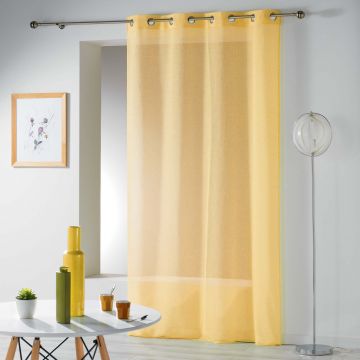 TENDAGGIO C/OCCHIELLI 140X280CM STAMIGNA TELMA GIALLO