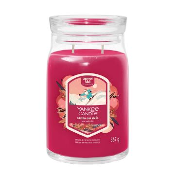 YANKEE CANDLE - GIARA GRANDE A 2 STOPPINI SANTA ON SKIS
