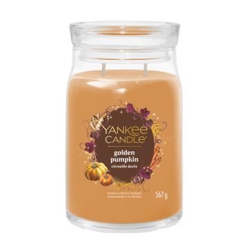 YANKEE CANDLE - GIARA GRANDE A 2 STOPPINI GOLDEN PUMPKIN