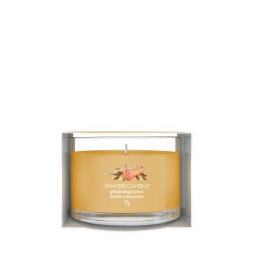 YANKEE CANDLE - CANDELA VOTIVE IN VETRO GLISTENING LEAVES