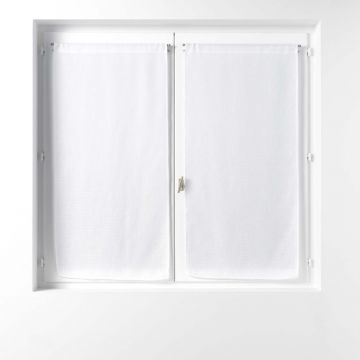 TENDA DRITTA PASSA BACHET 2X60X160CM VELO TESSUTO SOANE BIANCO