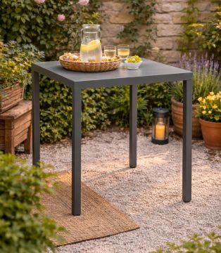 SCAB - TAVOLO MOD. SUMMER CM 70X70 ACCIAIO ANTRACITE