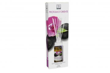 DIFFUSORE DI ESSENZA C/BACCHETTE IN COTONE 125ML PROFUMI D ORIENTE