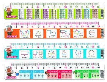 RIGHELLO MATHEMATICS 16CM ASSORTITO