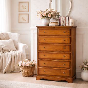 CASSETTIERA* ART.293 T.NOCE LUCIDA E IMBALLATA