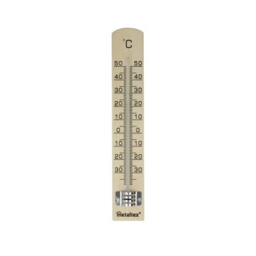 TERMOMETRO PER INTERNI 18 CM IN FAGGIO NATURALE