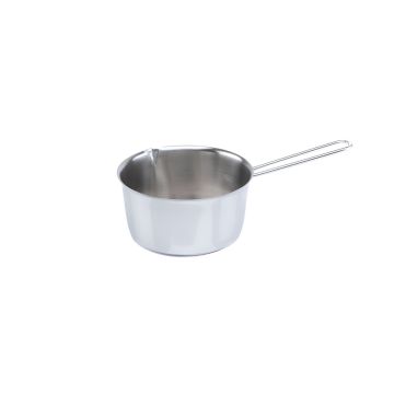 CASSERUOLA CONICA 1 MANICO A FILO IN ACCIAIO INOX DIAM. 12CM 
