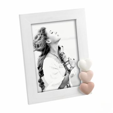 PORTAFOTO 13X18CM CORNICE SBIANCATA