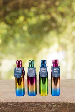 BORRACCIA TERMICA RAINBOW 500ML IN ACCIAIO MULTICOLORE IRIDESCENTE ASS.